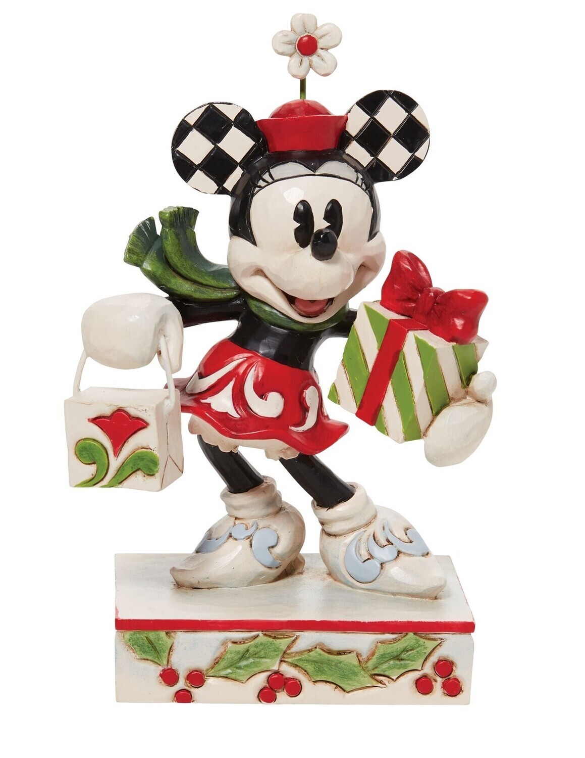 Jim Shore Disney Traditions "Minnie with Bag and Gift" Figurine (6010870)