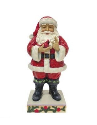 Jim Shore 10” Santa Claus With Cardinal “Touched By Wonder” Figurine (6010815)