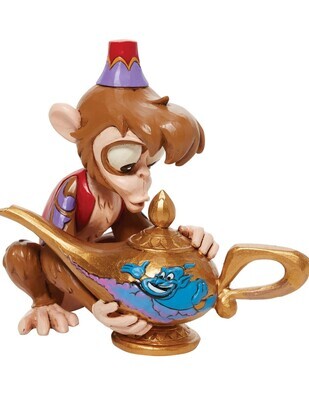 Jim Shore Disney Traditions Aladdin “Abu and Genie Lamp with Scene - Monkey Business” Figurine (6010886)