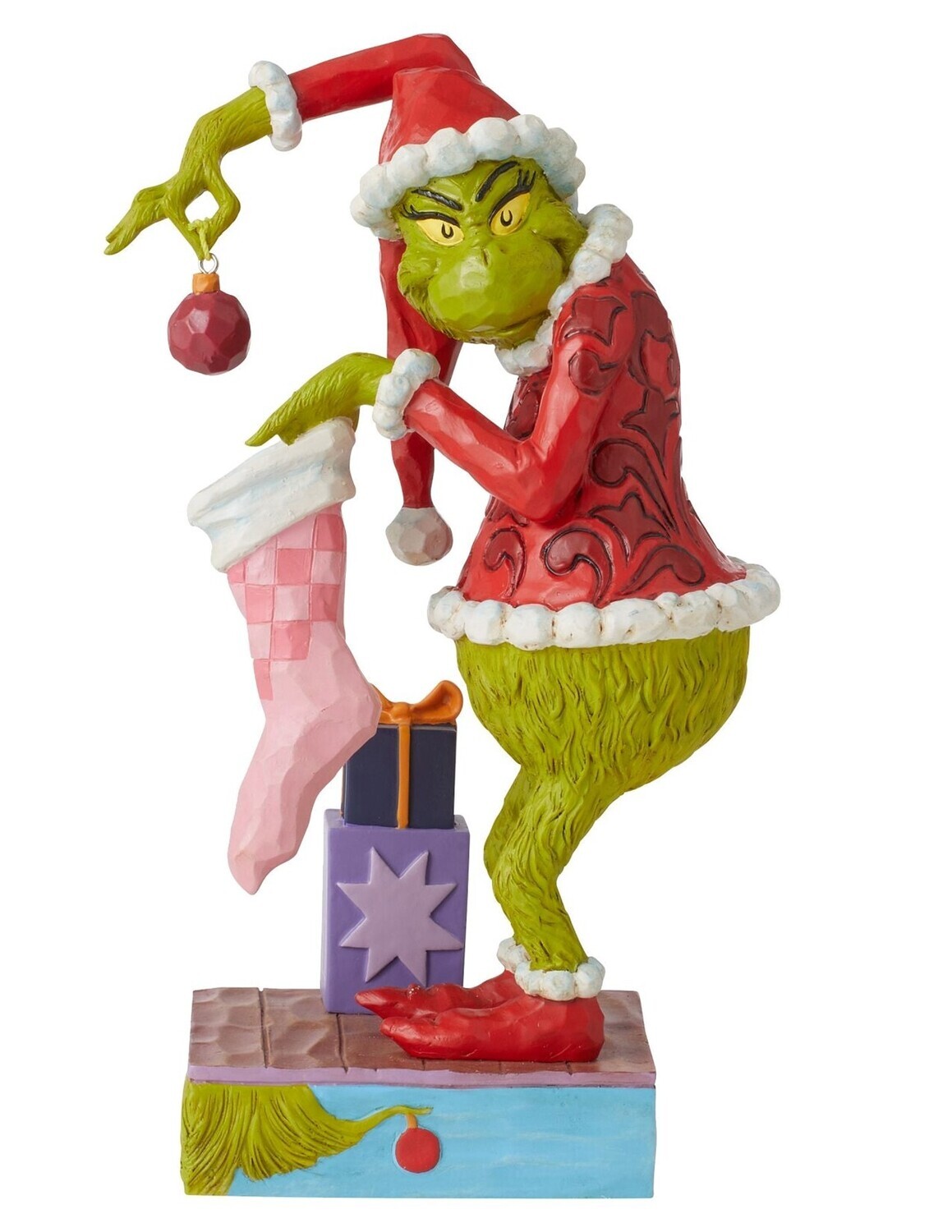 Jim Shore "Grinch Stealing Ornaments" Figurine (6010781)