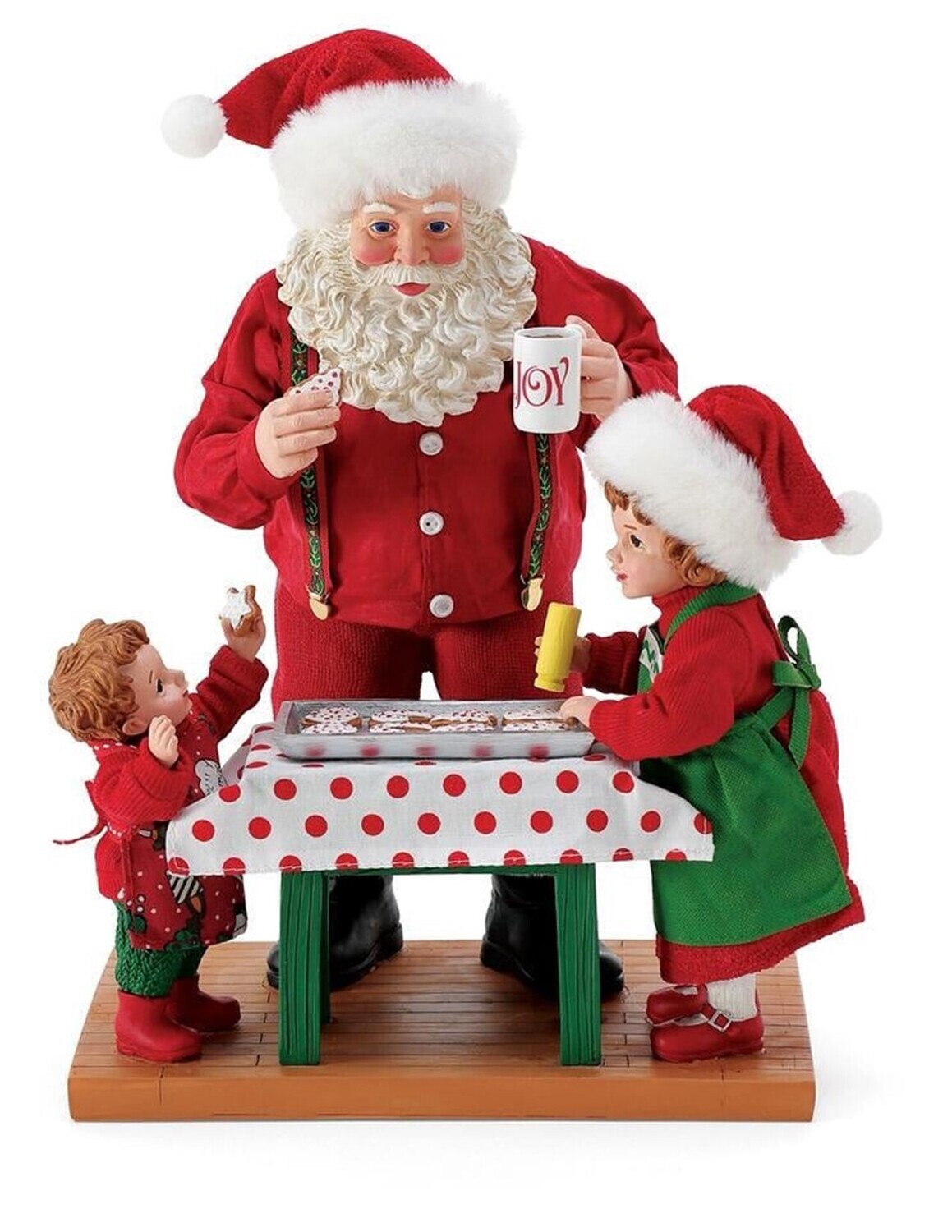 Possible Dreams Bon Appetite Collection Santa & Kids “Joy of Baking” Figurine (6010650)