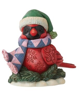 Jim Shore Heartwood Creek “Christmas Cardinal" Mini Figurine (6011486)