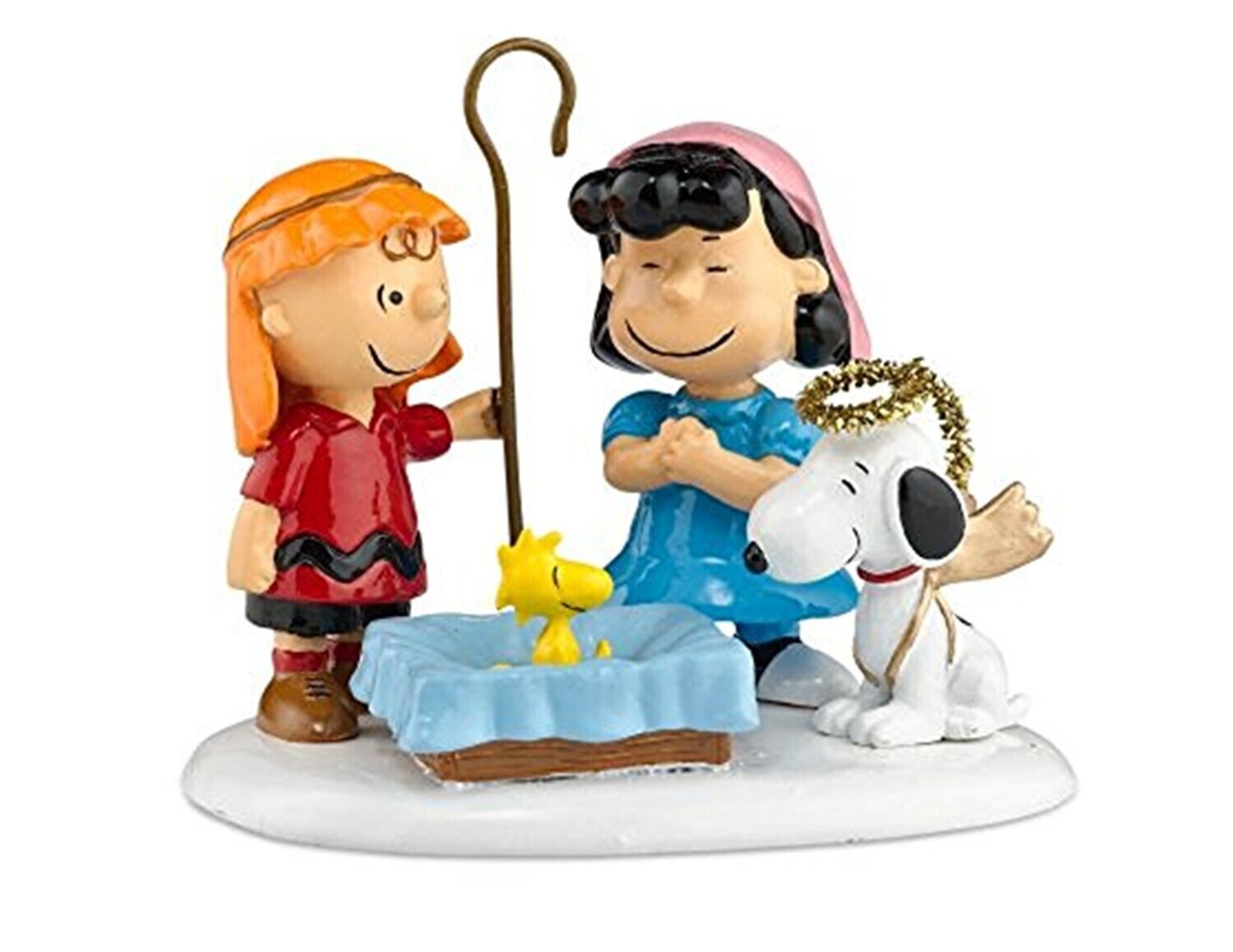 Department 56 Peanuts Village "Peanuts Pageant" Charlie Brown, Lucy, Snoopy & Woodstock Figurine (808964)