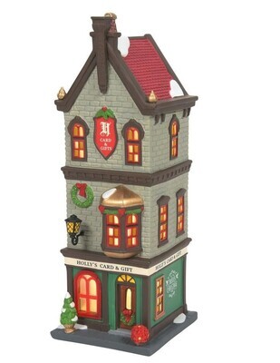 Department 56 Christmas In The City “Holly's Card & Gift” Shop (6009750)