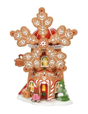 Department 56 North Pole Village Gingerbread Lane "Gingerbread Cookie Mill" Building (6007610)