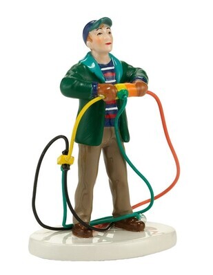 Department 56 Snow Village Christmas Vacation "Fire it up Dad!" Figurine (4030742)