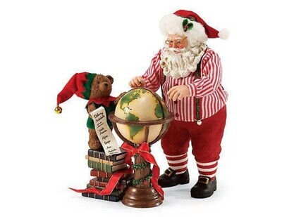 Possible Dreams "Across the Globe" Santa Figurine (4057136)