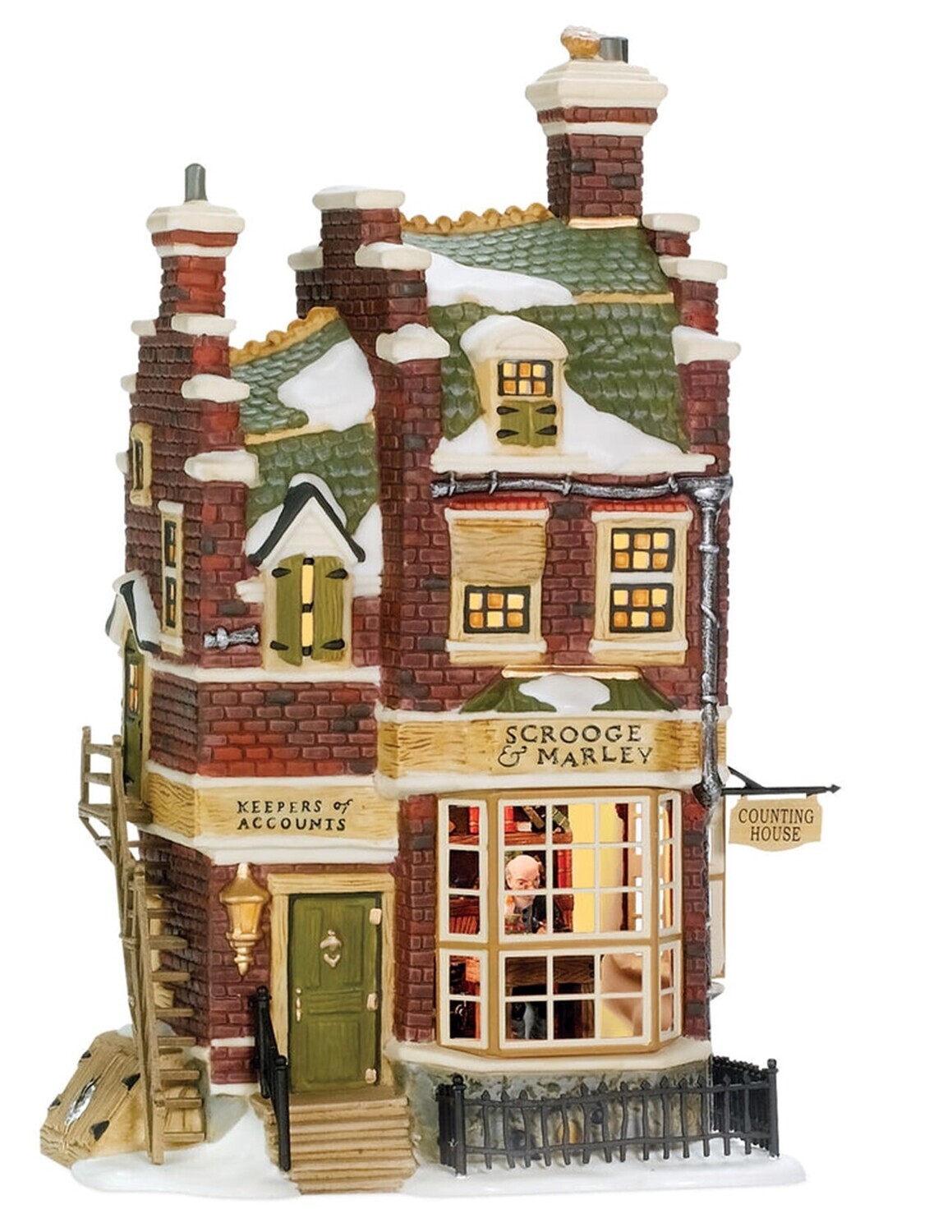 Department 56 Dickens Village "​Scrooge & Marley's Counting House" Building (56.58483)