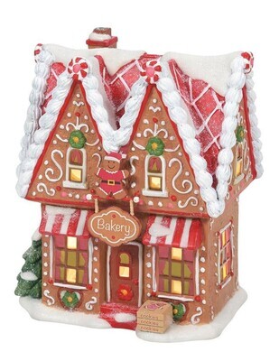 Department 56 North Pole Village "Gingerbread Bakery" Lit House (6009759)