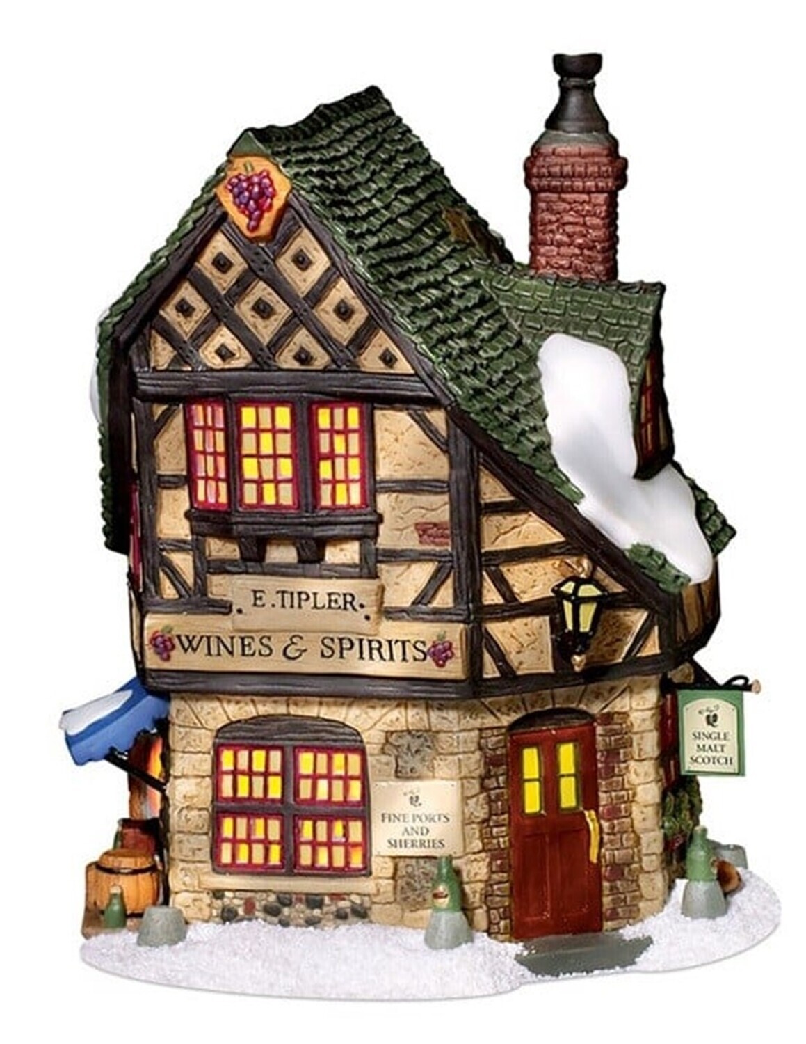 Department 56 Dickens Village "E Tipler, Agent for Wines & Spirits" Building (56.58725)
