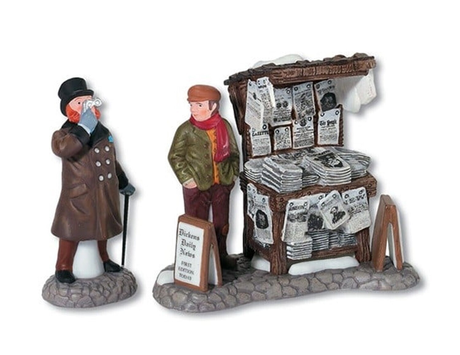 Department 56 Dickens Village "London Newspaper Stand" Set of 2 (56.5856)