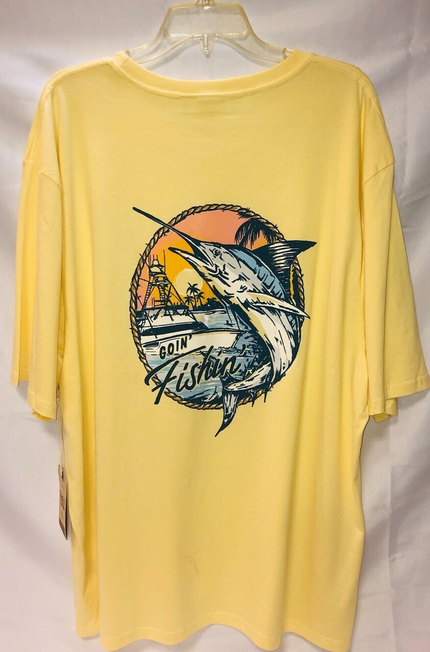 yellow printed t shirt