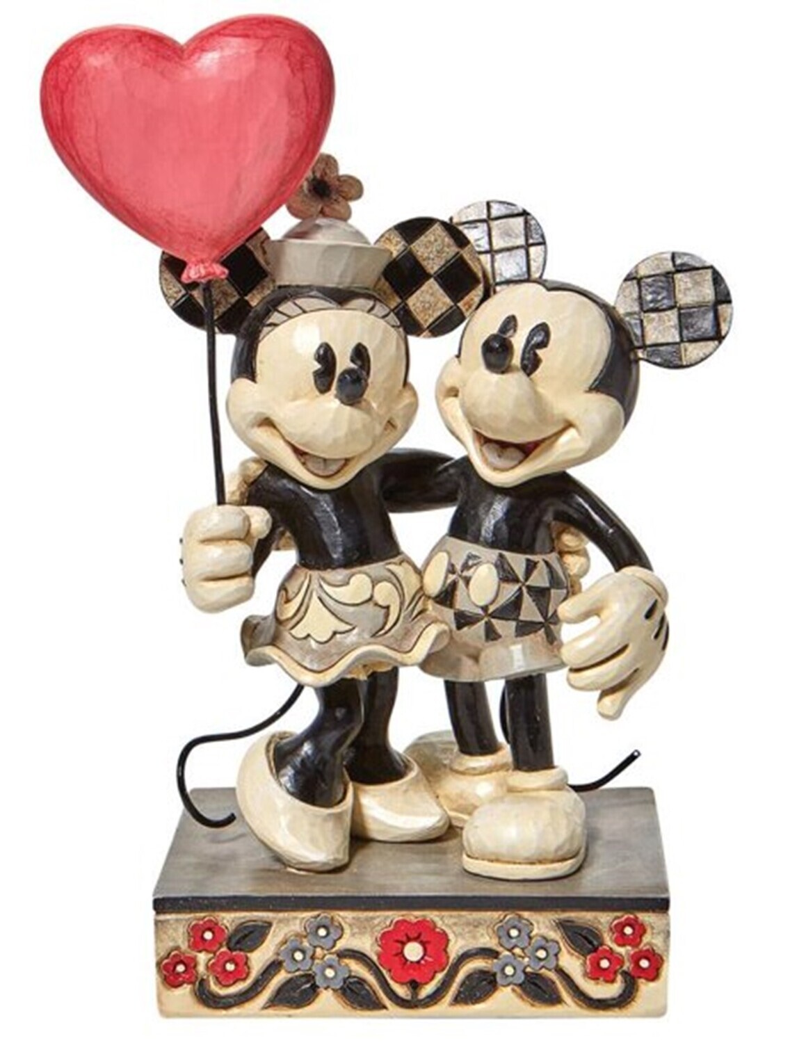 Jim Shore Disney Traditions "Love is in the Air" Mickey & Minnie Mouse Valentine Sweethearts (6010106)