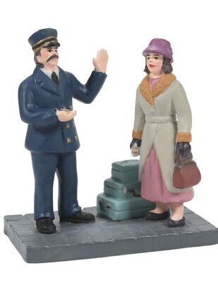 Department 56 Christmas in the City Village "Calling for a Porter" Figurine (6011381)