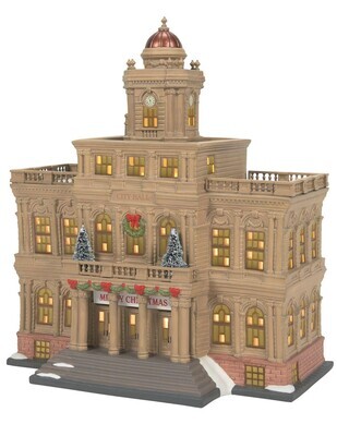 Department 56 Christmas in the City Village "City Hall" Building (6011382)