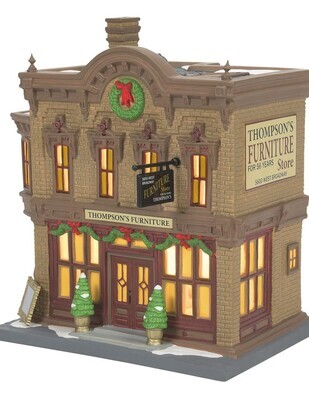 Department 56 Christmas in the City "Thompson's Furniture" Village Building (6011384)