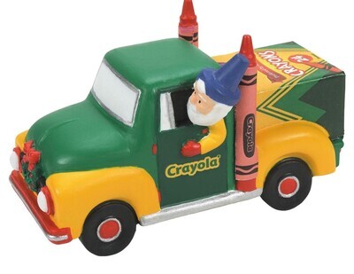 Department 56 North Pole Village "Crayola Delivery Service" Elf & Truck Figurine (6009835)
