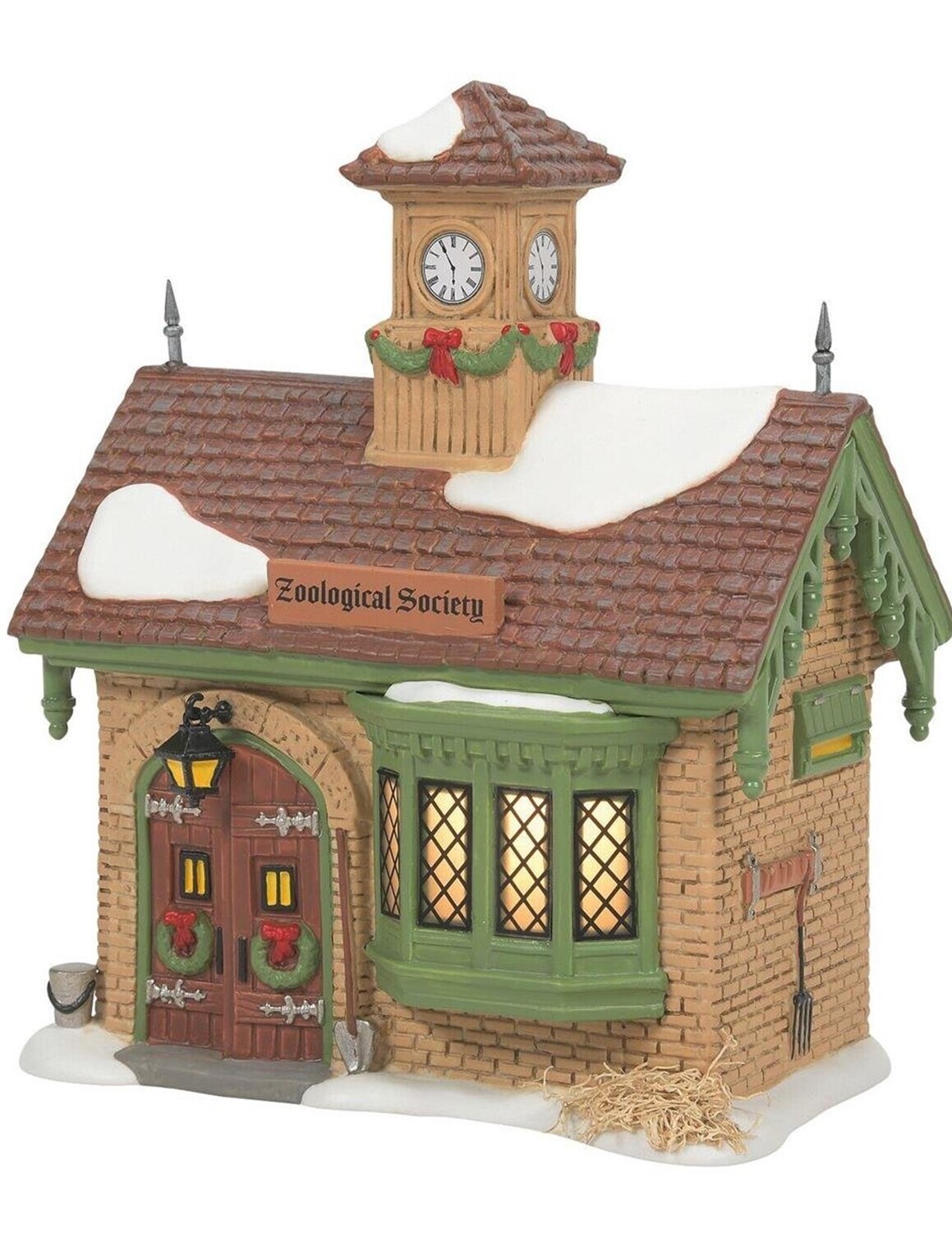 Department 56 Dicken's Village "Zoological Society" Building & Ostrich Figurine (6011394)