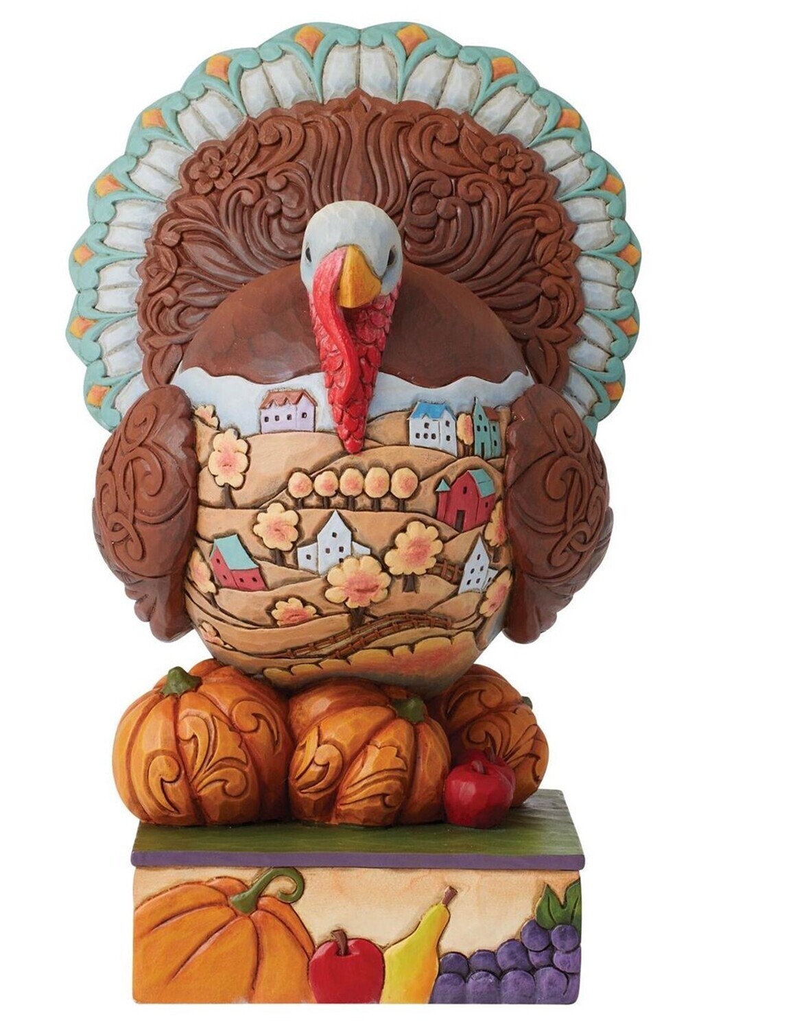 Jim Shore Heartwood Creek "Thanks and Giving" Thanksgiving Turkey Figurine (6012830)