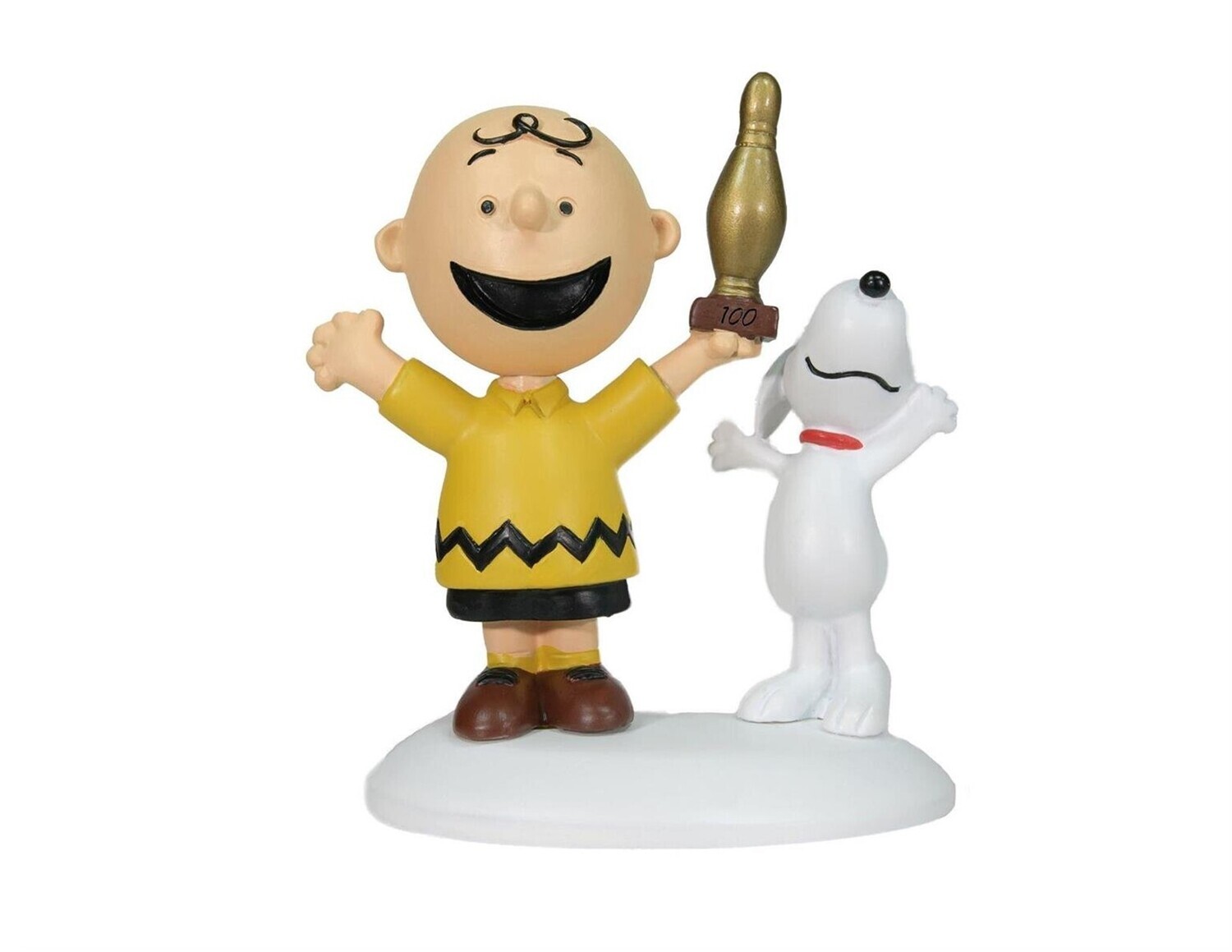 Department 56 Peanuts Village "Charlie Brown Breaks 100" Figurine (6009841)
