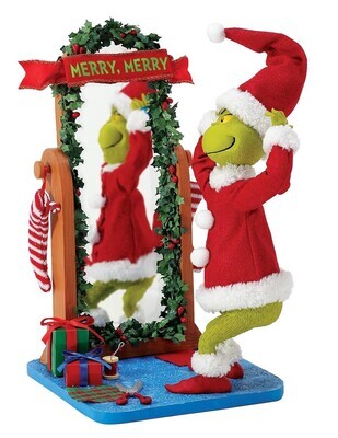P​ossible Dreams Licensed Collection Grinch "Wonderful, Awful Idea!" Figurine (6012192)