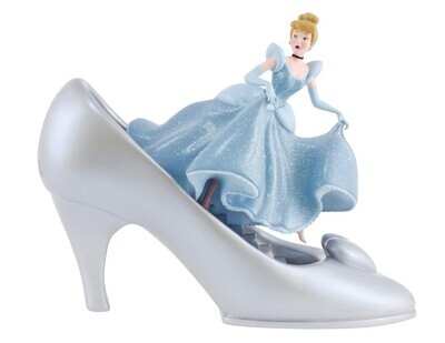 Disney Showcase Collection "Cinderella 100th Anniversary" Cinderella and Iconic Glass Slipper Figurine (6013397)