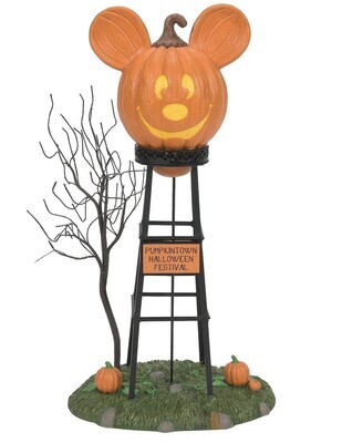 ​Mickey Mouse's Halloween Village "Pumpkintown Water Tower" Department 56 # 6012312
