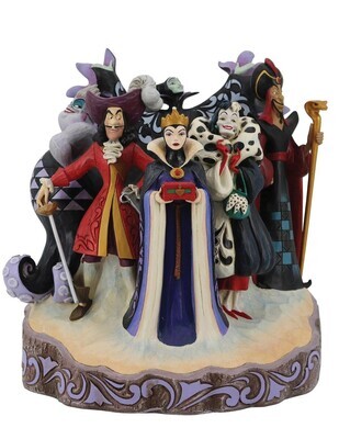 Jim Shore Disney Traditions “Mischief, Malice & Mayhem” Group of Villains Figurine (6010880)