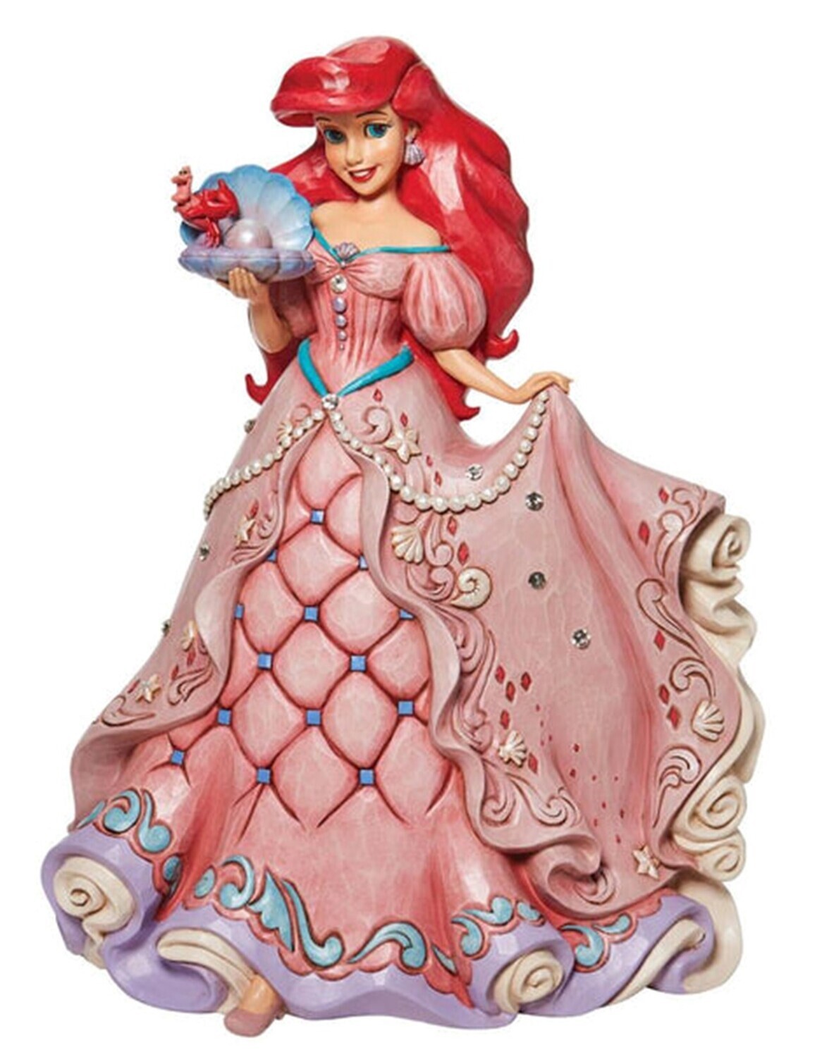 Jim Shore Disney Traditions "A Precious Pearl - Ariel in Gown" Large Figurine Enesco # 6010100