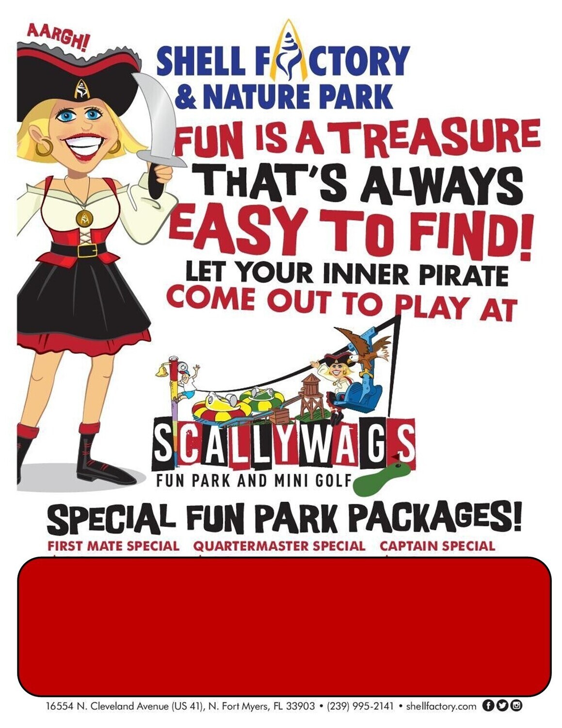 The Shell Factory Scallywags Fun Park & Nature Park Package Deal 