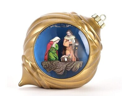 Giftcraft Ornament Shaped LED Water Lantern w/ Holy Family 7