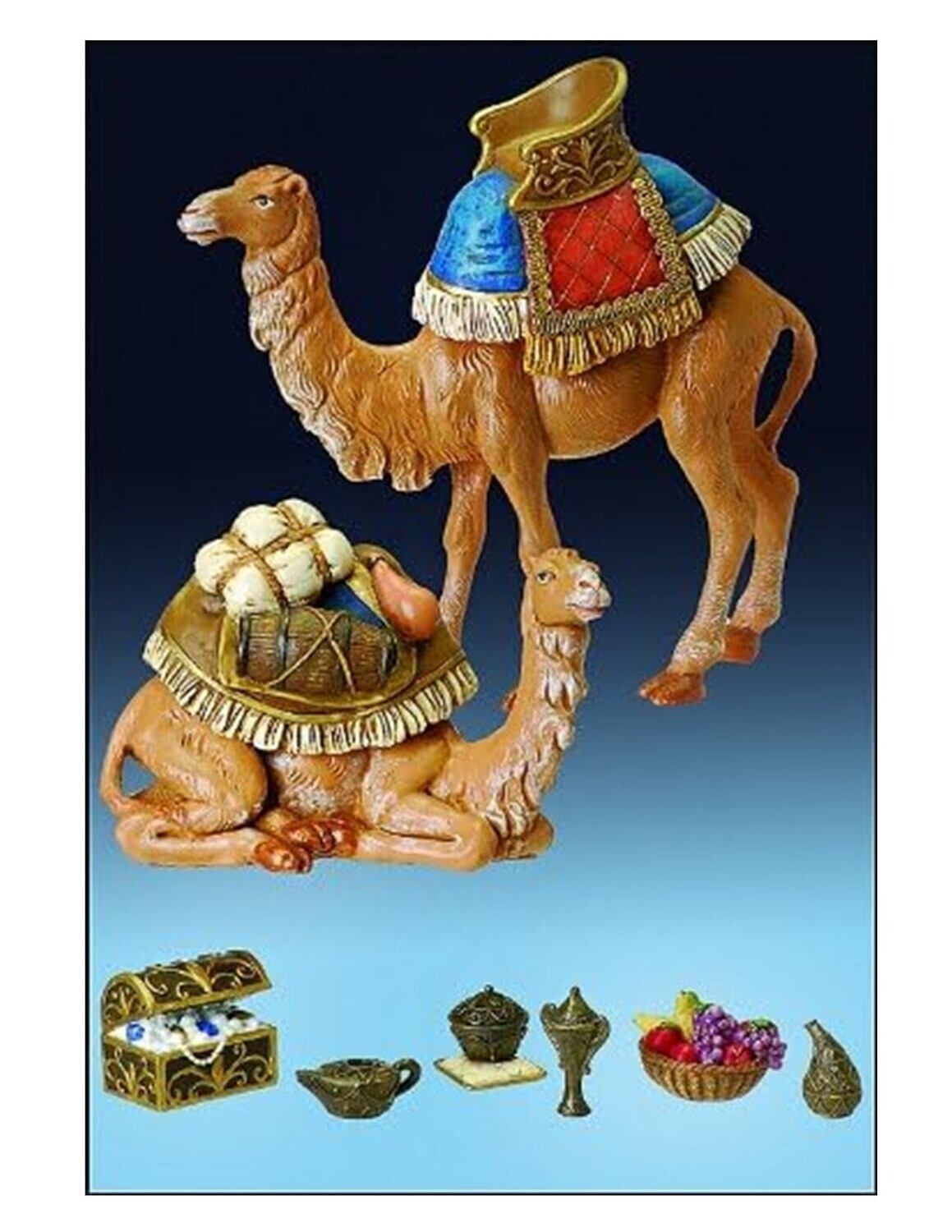 Fontanini "Three Kings Nativity Accessories" 8 Piece Set -Camels Sold Separately (59523)