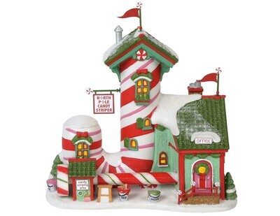 Department 56 North Pole Village "North Pole Candy Striper" Animated Building (6000613)