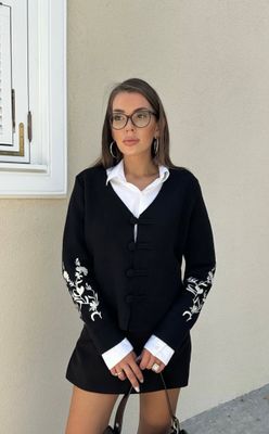 Bella Embroidered Cardigan