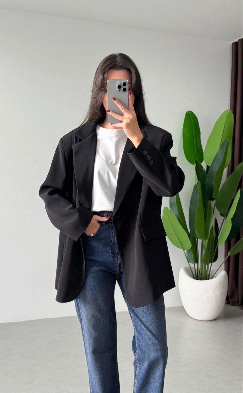 Classic Blazer – Schwarz