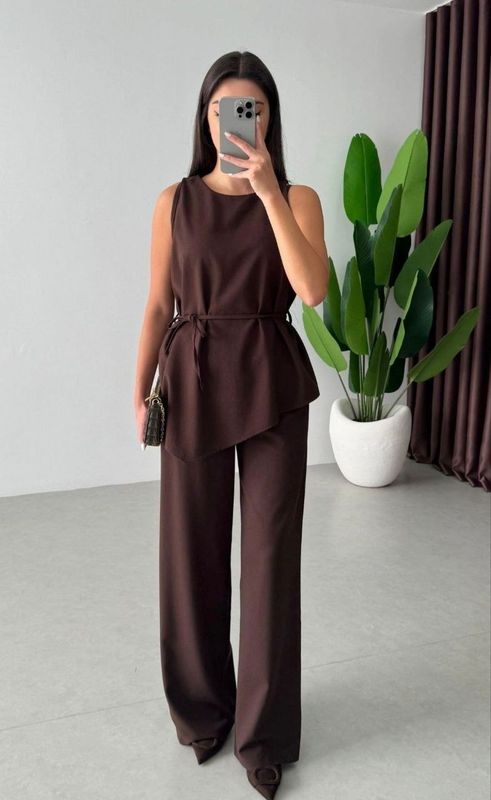 Asymmetrisches Set – Braun