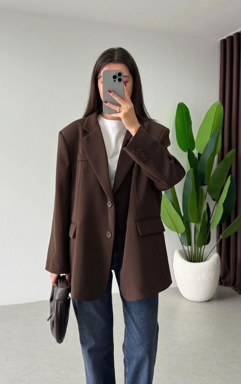 Classic Blazer – Braun