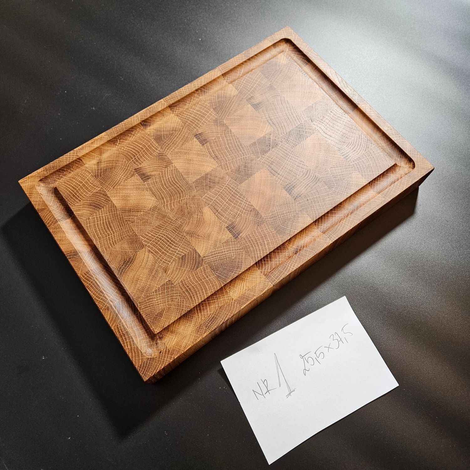 Deska sztorcowa dębowa 25x37 - nr1