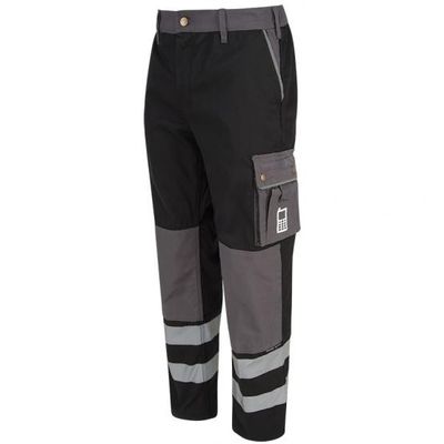 Bundhose "Reflex", grau / schwarz