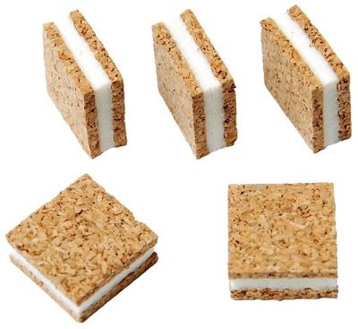 KKST Kork-Stapelscheiben 2 mm PVC-Haftschaum 4 x 20 x 20 mm