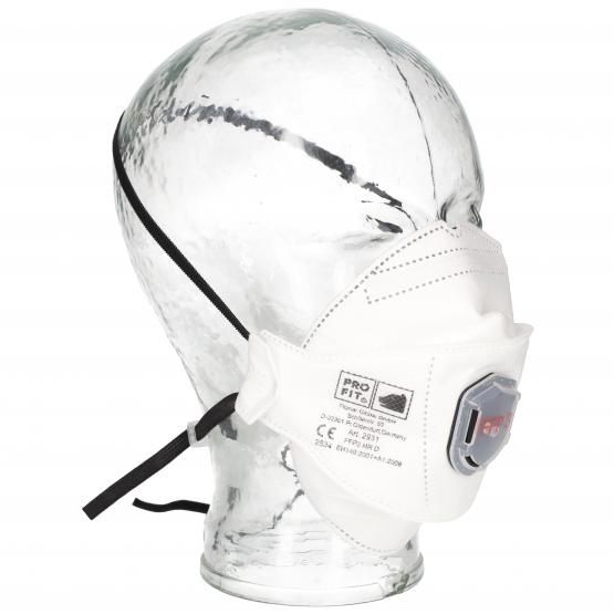 Atemschutzmaske FFP3 V NR D, "Serie 2900" + Ventil, faltbar