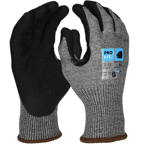 Nitril Schnittschutzhandschuh Nitril Schnittschutzhandschuh "Ultra Cut F", grau/schwarz