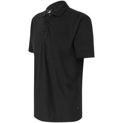 Arbeits Poloshirt, schwarz, Industriewäsche geeignet