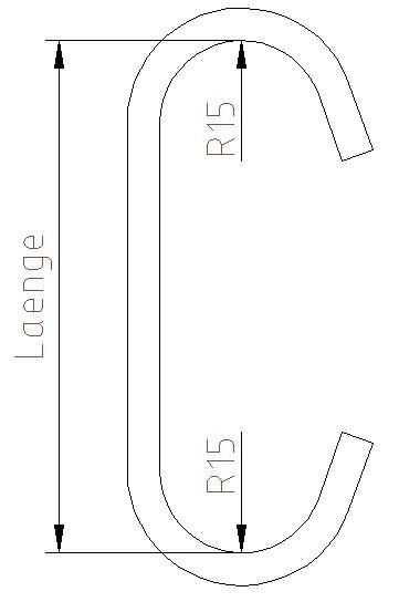 Standardhaken Nr. SRR15