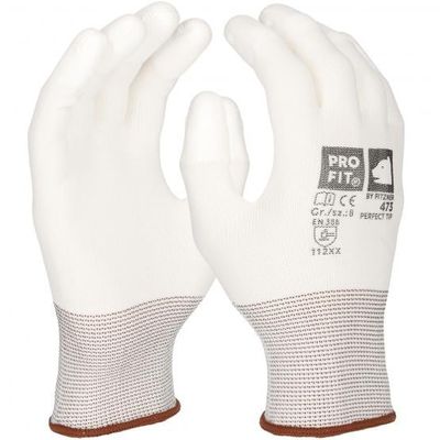 Arbeitshandschuhe "Perfect tip", Fingerspitzen PU beschichtet