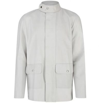 Volllederjacke, mit Druckknöpfen