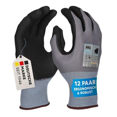 Nitril Handschuhe: Extra  grau/schwarz