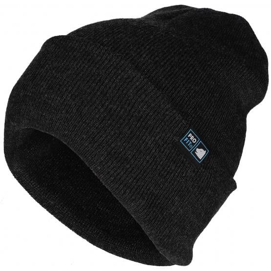 Mütze, Strickmütze, Beanie, schwarz, klassisches Design