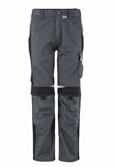 Bestwork Arbeitsbundhose, grau/schwarz