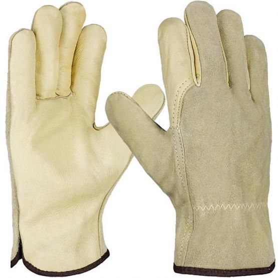 rindleder Fahrerhandschuh rindleder Fahrerhandschuh "Driver", hellgelb, ungefüttert